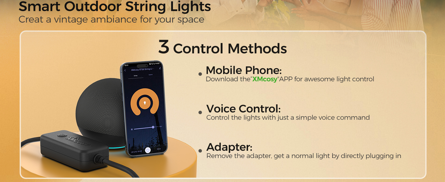 dimmable outdoor string lights outdoor smart lights