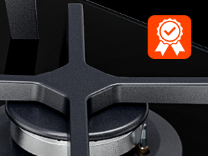 Built-in 2 Burners Gas Hob, Black Tempered Glass Gas Cooktop, NG/LPG Convertible Gasland Chef GH30BF 12 Gas Hob