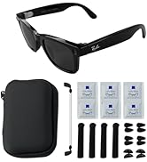 Smart Glasses Accessories Kit for RayBan/Oakley Meta Wayfarer/Headliner/Skyler – Includes Storage...