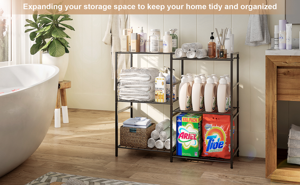 6Tier Small Garage Shelf, Utility Garage Shelving Units