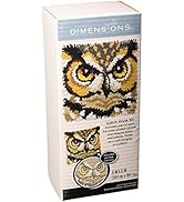 Dimensions Arts and Crafts Owl Latch Hook Kit, 12''L x 12''H
