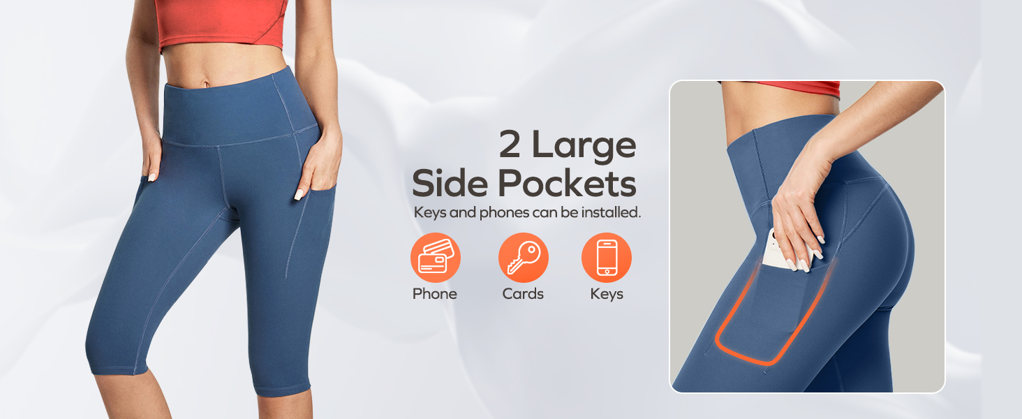 capri leggings with pockets