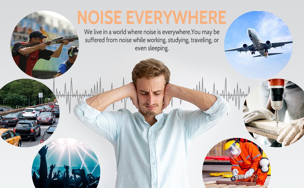 Buy pack all Foam Earplugs for Sleeping 5 pairs with Portable Carry