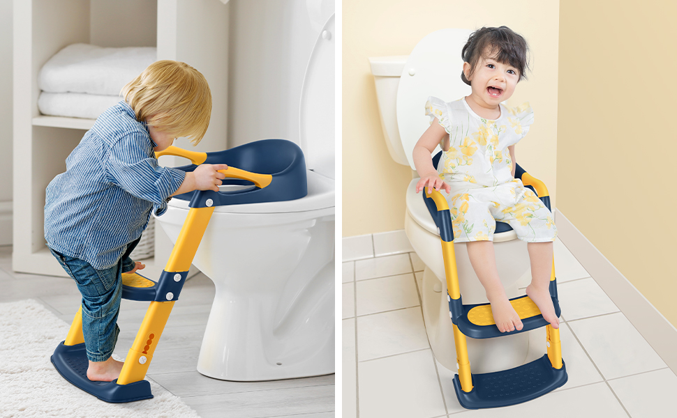 Toilet Potty Training Seat with Step Stool Ladder, Potty