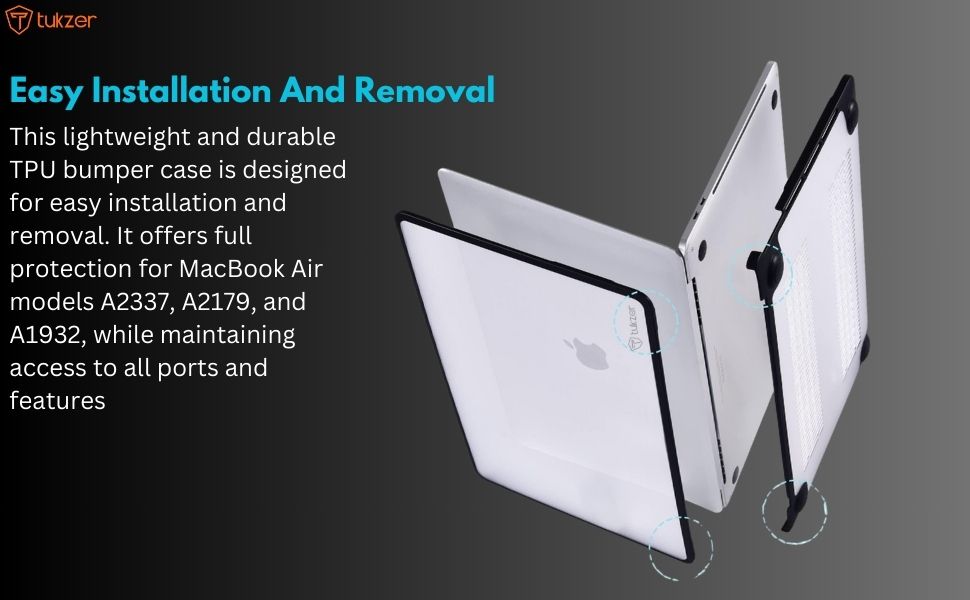 easy installation and removal m1 air mackbook 
