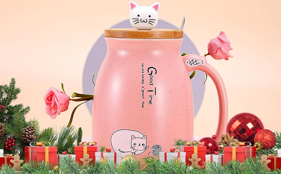 Amazon cat mom gifts for women cat lover themed basket with 20 oz tumbler makeup bag natural stone bracelets socks for mommothers day