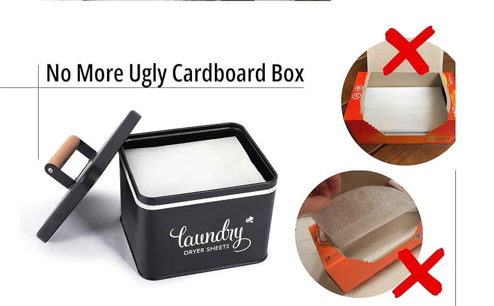 Dryer Sheets Holder Modern Farmhouse Dryer Sheet Dispenser