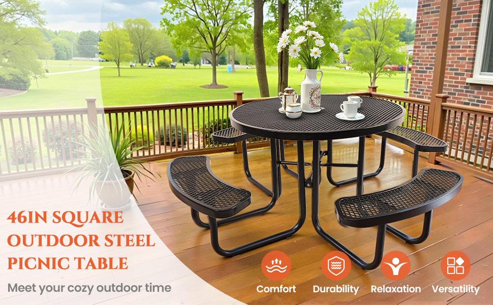 heavy duty picnic table