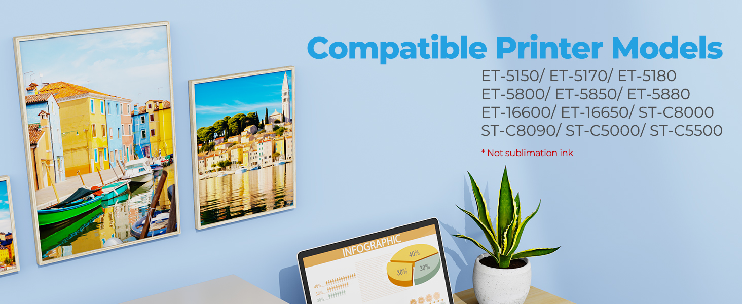 Replacement for Epson 542 Ink Refill Bottles