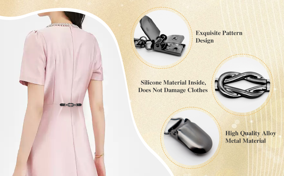 dress clips back cinch