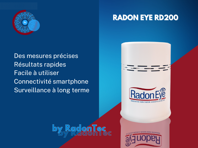 RadonTec FTlab Kit RadonEye + Instructions + Conseils de Mesure