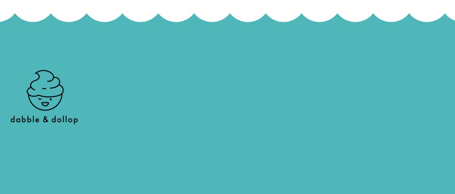 dabble and dollop brand story background banner
