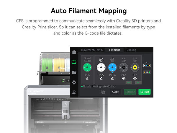 Amazon.com: Creality CFS Multi Color 3D Printer