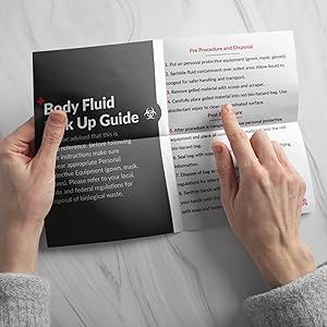 Bodily Fluids Clean Up Kit Instructions