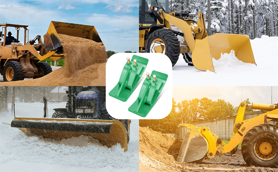 Tractor Bucket Protector(Upgraded Version), 2Pcs Ski Edge