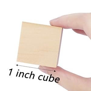 1inch wood cubes