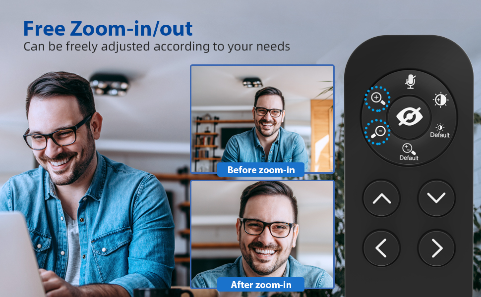 Zoomable cam with Remote Control, Vitade 1080P 60FPS Streaming