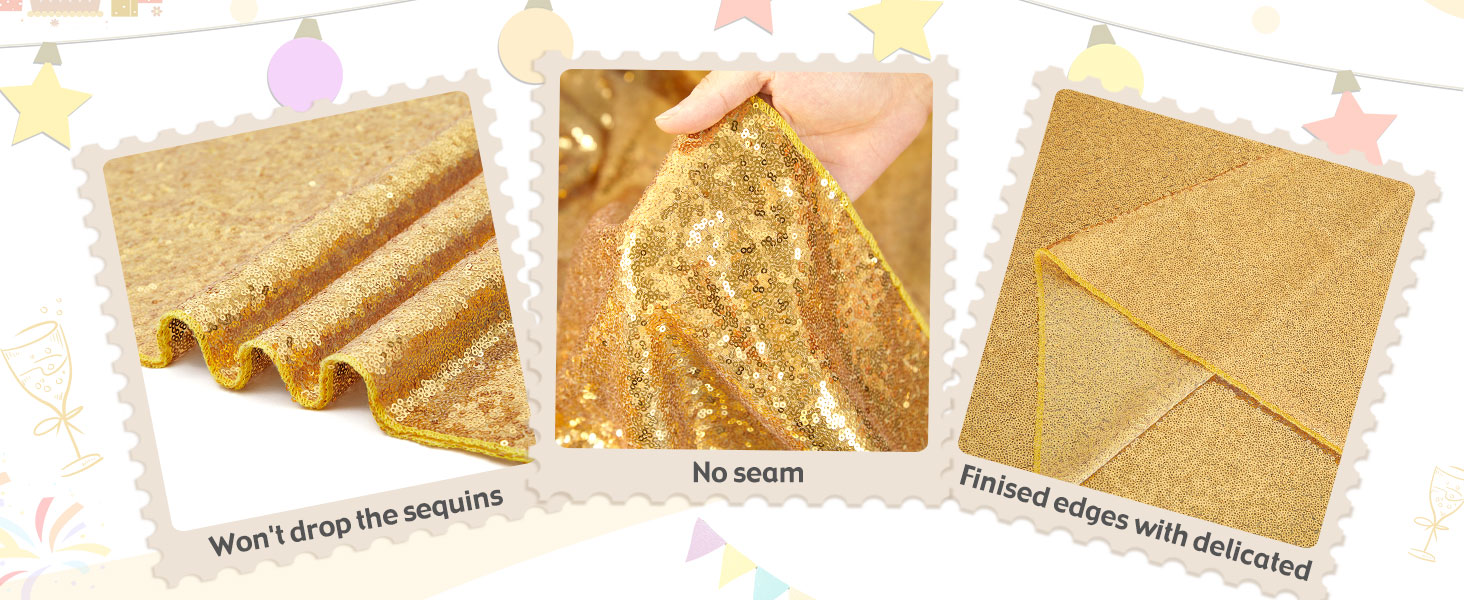 gold sequin tablecloths