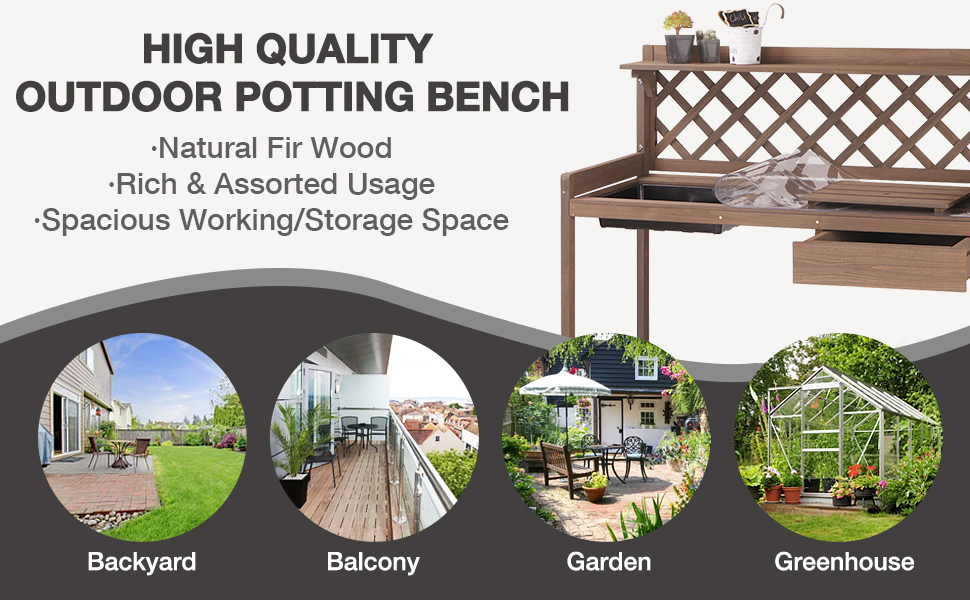 Potting Bench Potting Table Potting Benches for Outside 44