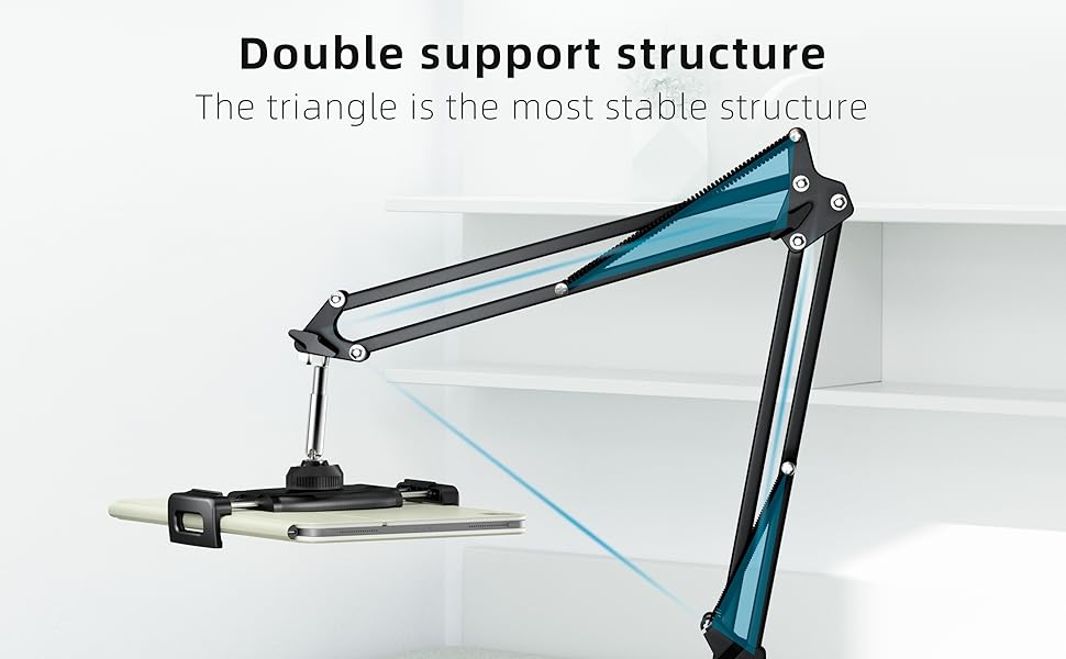 This bed phone holder is flexible and adjustable.