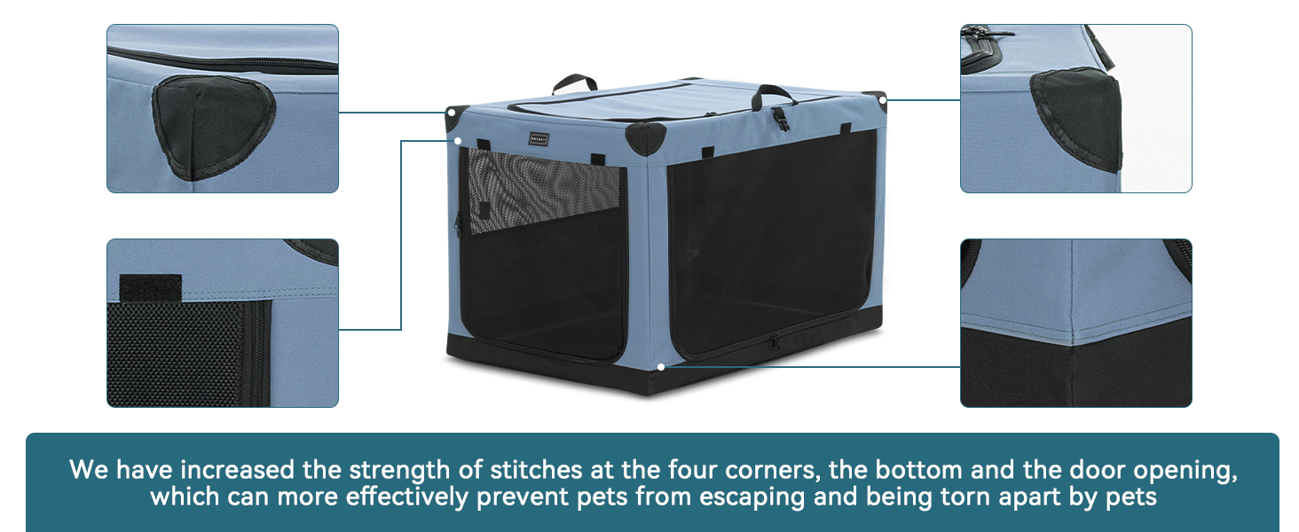 Petsfit Dog Crates for Large Dogs, Adjustable Fabric Cover by Spiral