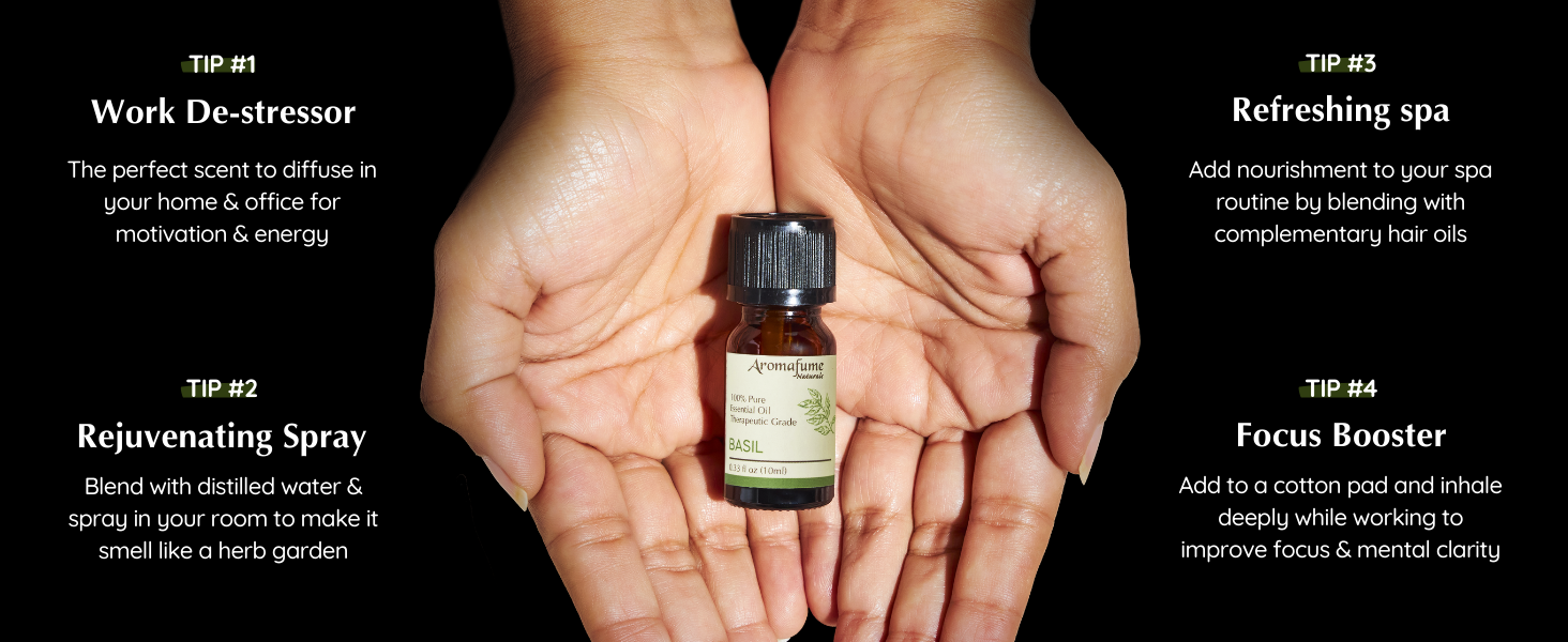 Basil essential oil tips 