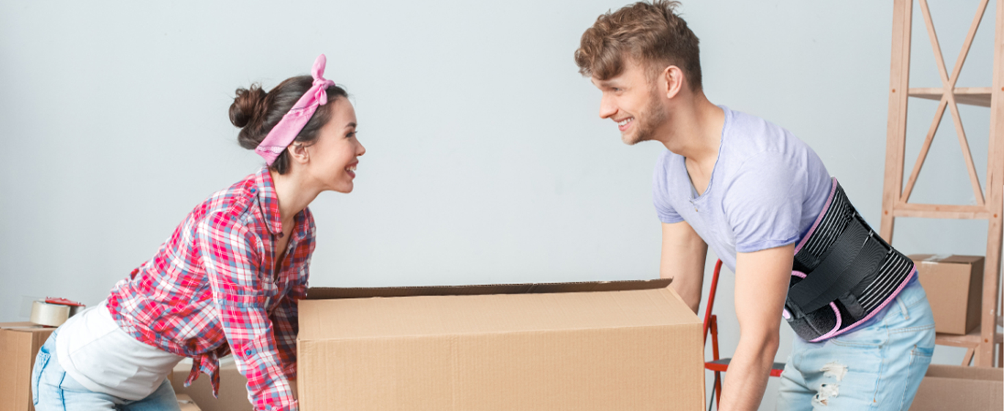 Utoo Back Brace for Lower Back Pain Women Men