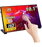 GeeekPi 10.1 Inch Capacitive Touchscreen for Raspberry Pi, 1024x600 IPS LCD Display with Dual-Spe...