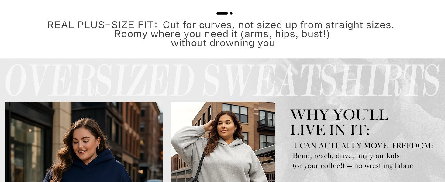 plus size fleece sweatshirts