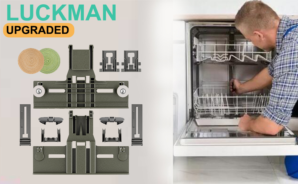 UPGRADED W10350375 Dishwasher Top Rack Adjuster Parts