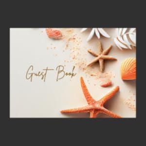 Guest Book: For AirBnb, VRBO, Vacation Rentals, Bed & Breakfasts, Beach Houses, ... 5 guestbook front