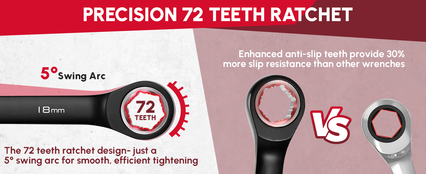 precision 72 teeth ratchet