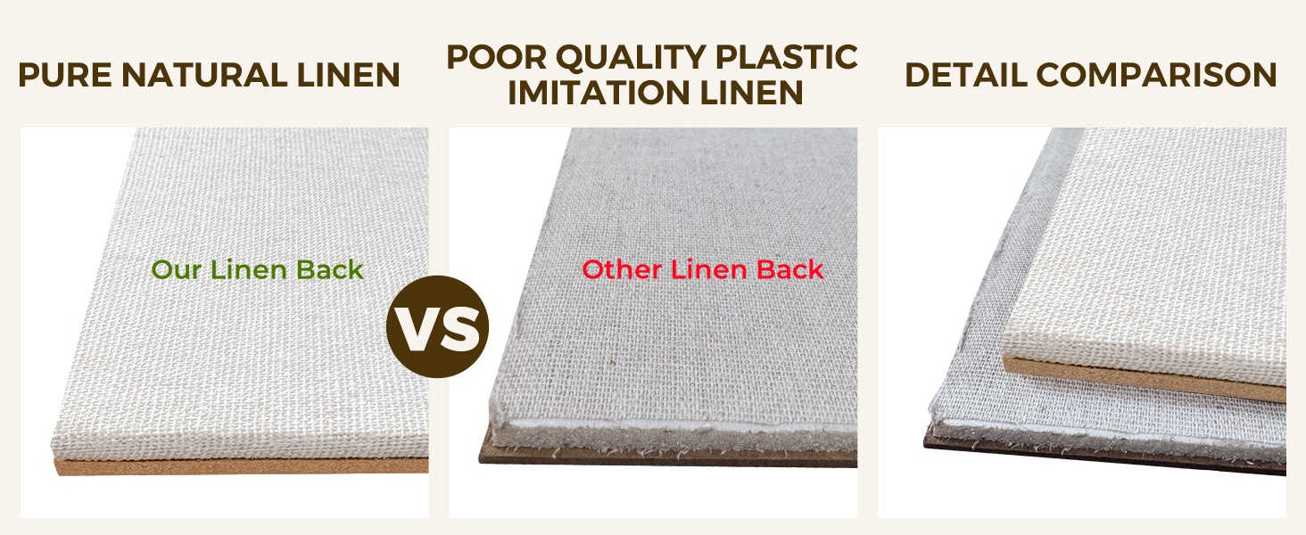 linen back