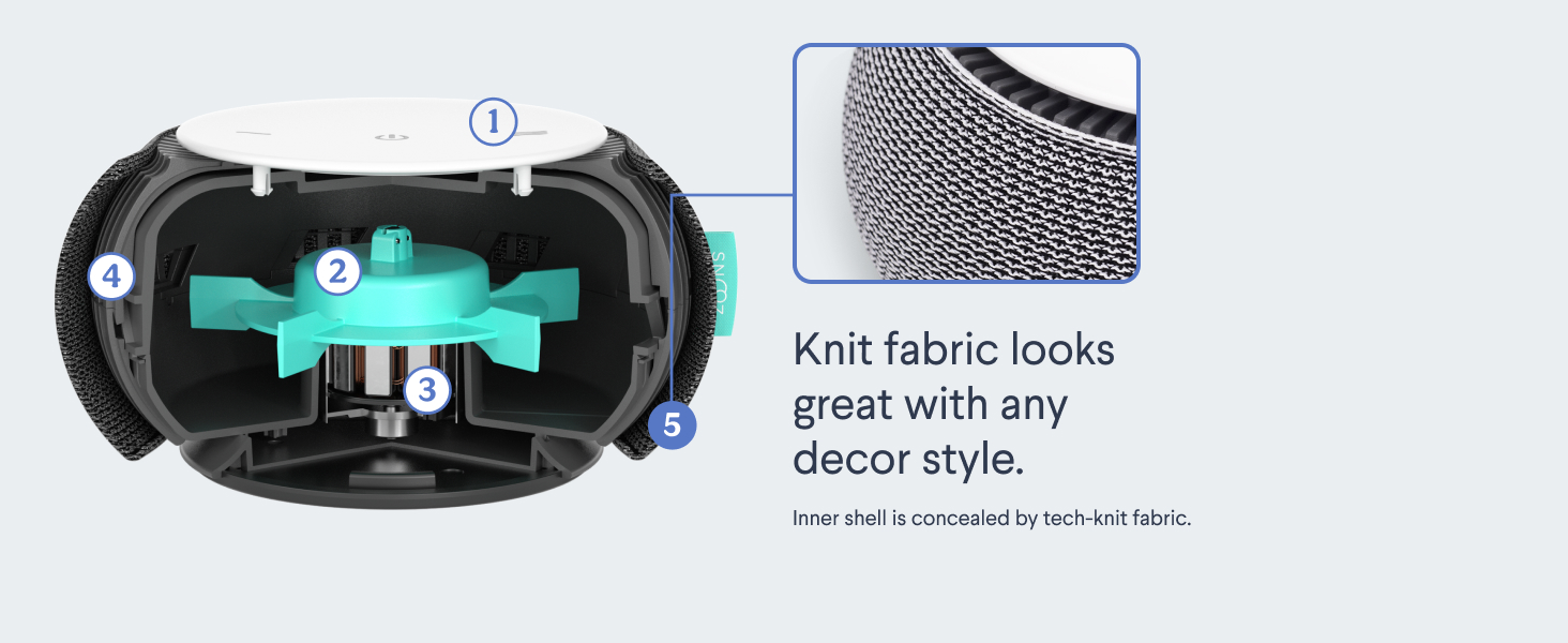 Knit fabric looks great with any decor style