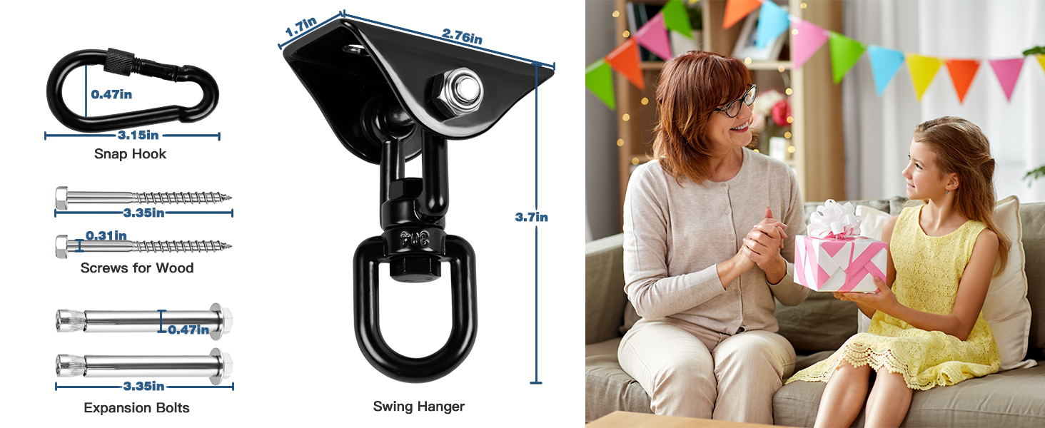 swing hanger ceiling hooks