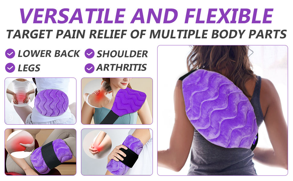 AiricePac Large Microwave Heating Pad for Back Pain Relief, Microwavable Neck