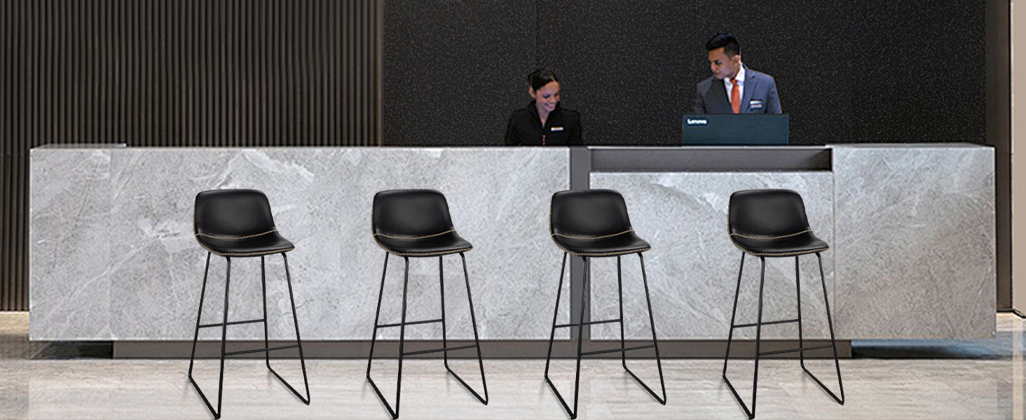 black bar stools set of 4