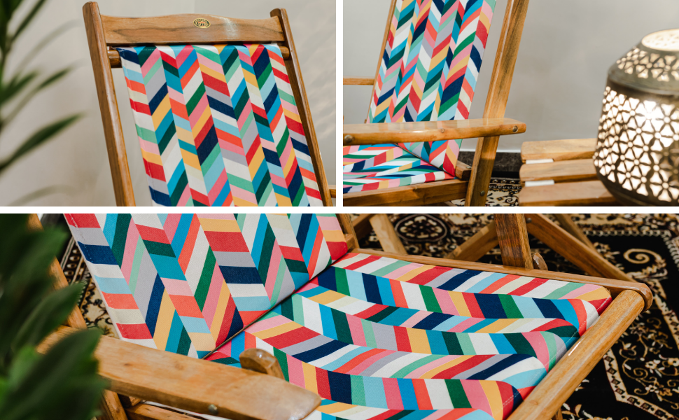 Royal Bharat Solid Wood Outdoor Chair (Brown, Wooden Folding Chair