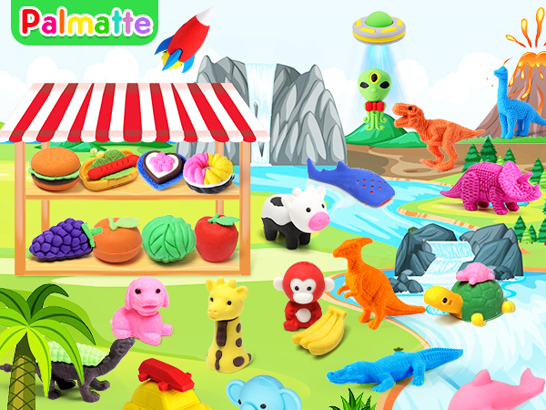 mini erasers for school supplies