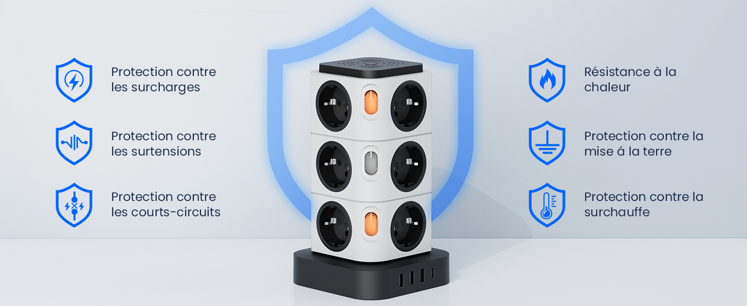 multiprise interrupteur usb promo