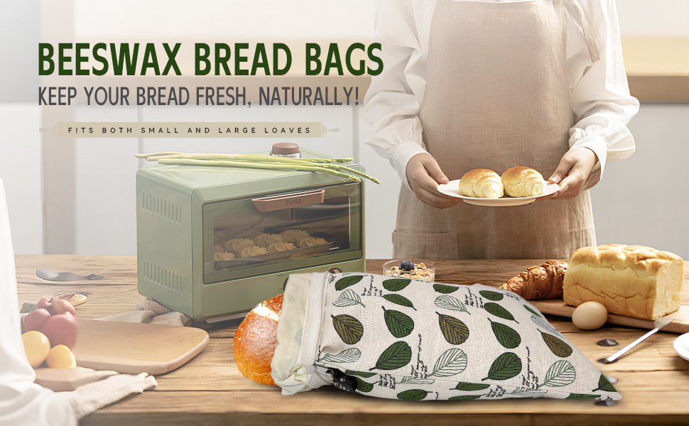 bees wax bread bags for homemade bread storage