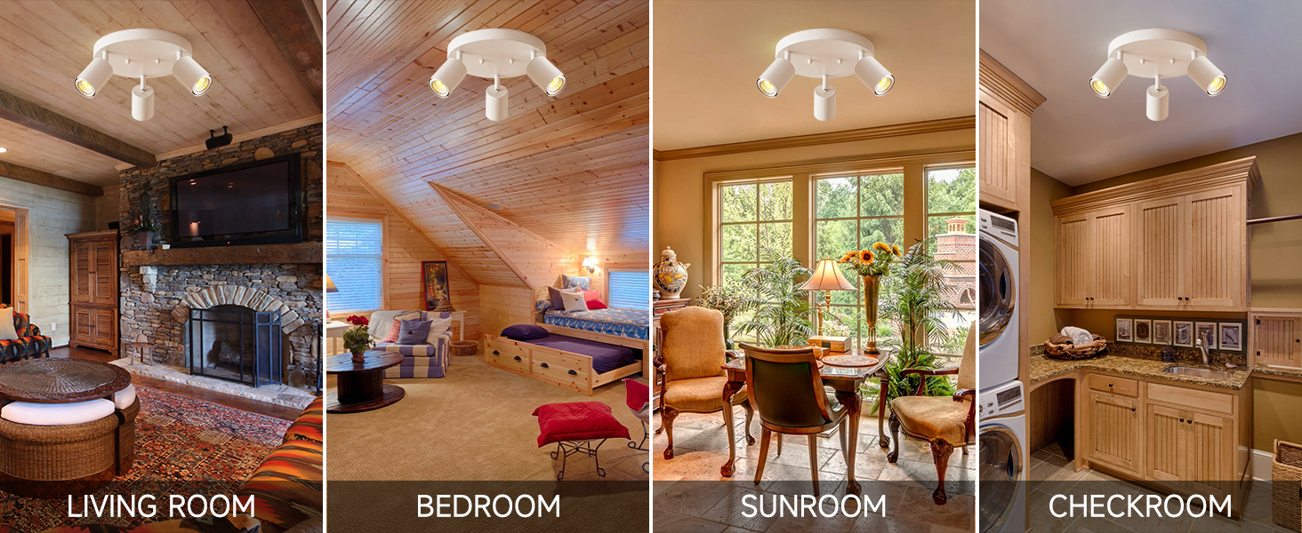 Round Ceiling Spotlight Fixture