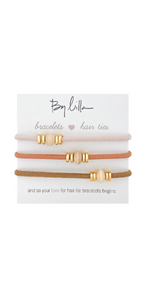 By Lilla, hair ties, pony tail, bracelet, bracelets
