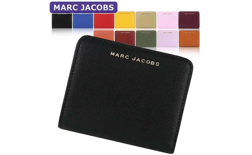 マークジェイコブス ミニ財布 ブラック マーク ジェイコブス MARC JACOBS マークジェイコブス 二つ折り