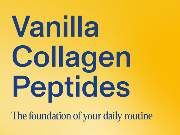 Vanilla Collagen Peptides with spoon