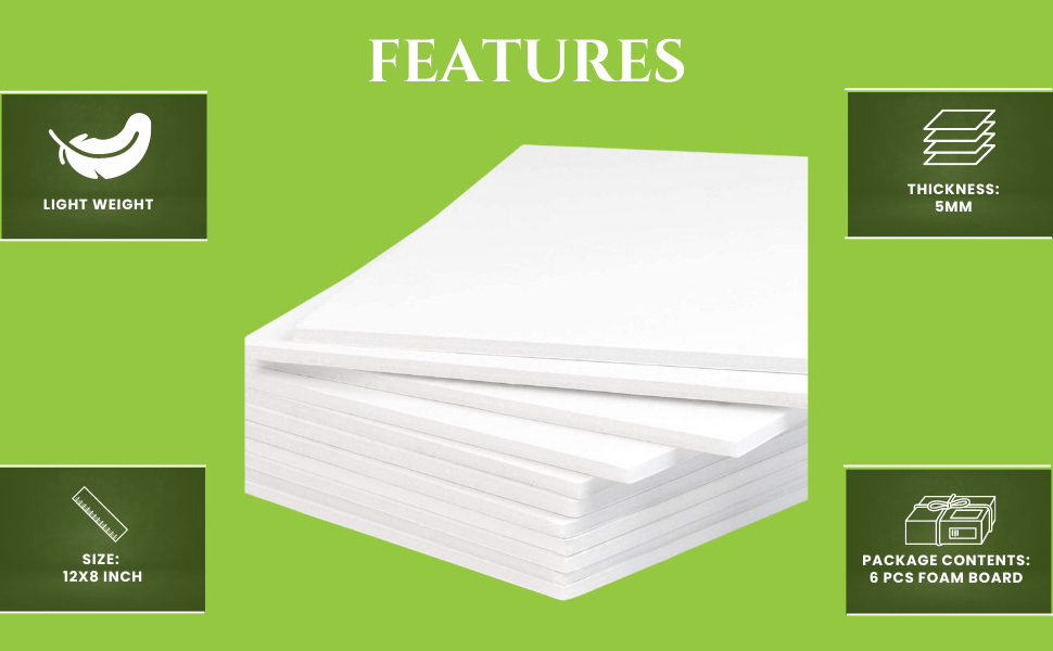 clickforsign Craft Sunboard/Foam Board Sheet (Used for Craft, DIY