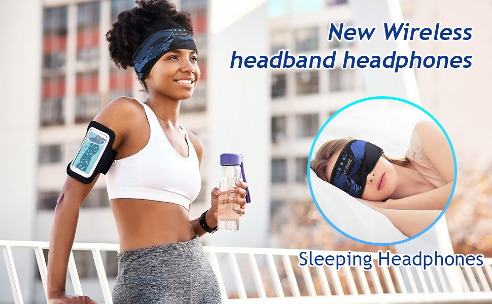 Sleep Headphones, Bluetooth Sleeping Headphones, Headband Headphones