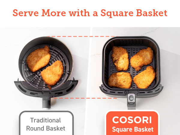 CP168 AIR FRYER COSORI square basket