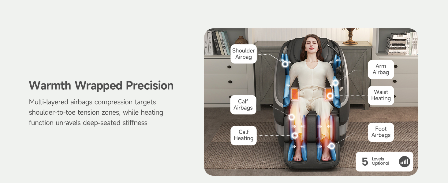 real relax massage chair with heat