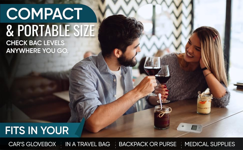 BLO Advanced Portable Breathalyser UK with 5 Mouthpiece Breath